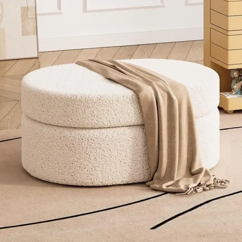 Small Stool Shoe Change Stool Chair Snake Storage Box Hidden Storage Vanity Bench Living Room Home Decoration Organizer Basket