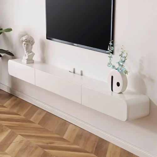 Nordic Trendy Tv Stand Simple Aesthetic Living Room Wall Mount Tv Stand Luxury Modern Meuble De Rangement Home Furniture