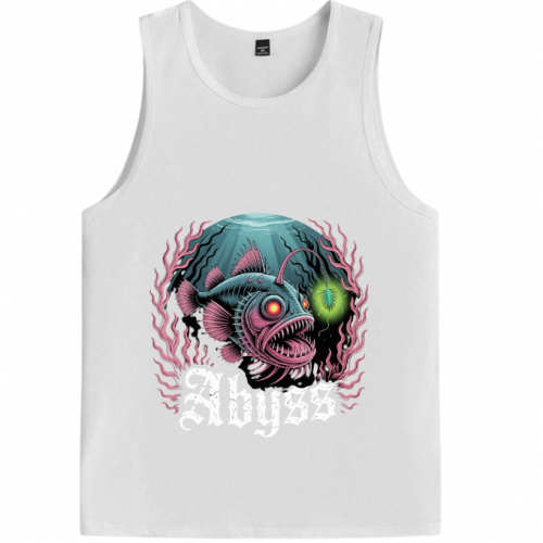 Abyss Deep Sea Fish Creepy Graphic Tank-Top