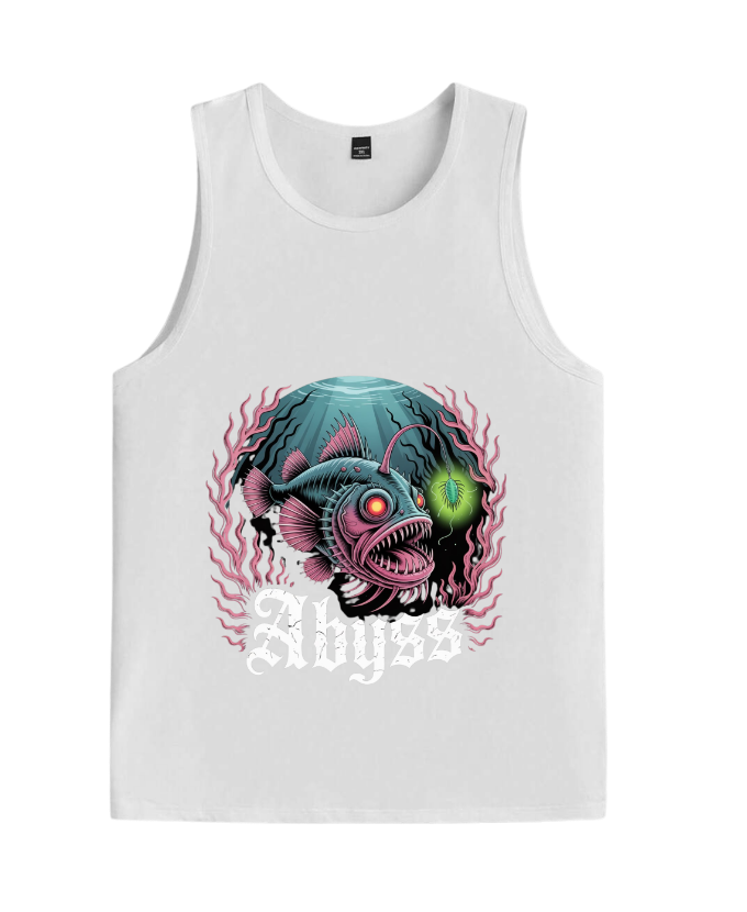 Abyss Deep Sea Fish Creepy Graphic Tank-Top