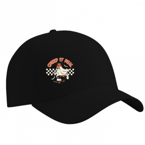 Creep It Real Funny Ghost Halloween Design Hat