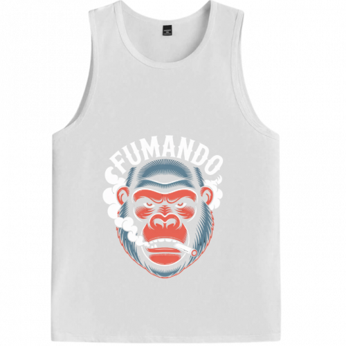 Fumando Gorilla Smoking Cigar Illustration Tank-Top