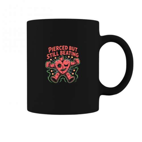 Pierced But Still Beating Heart Graphic Mug