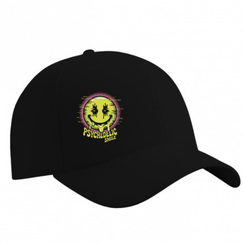 Psychedelic Smile Alien Trip Artwork Hat