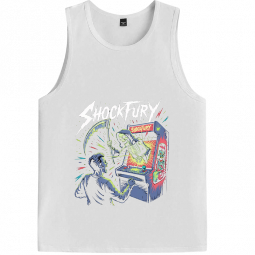 Shocktury Retro Arcade Horror Design Tank-Top