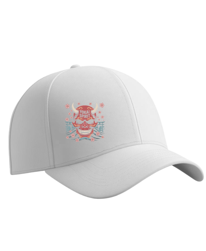 Yokai Spirit Red Demon Mask Japanese Style Hat - Image 3